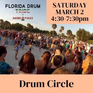 Florida Drum Tribe and Sacred Fires Drum Circle at Awakening Festival 2024 Saturday March 2
